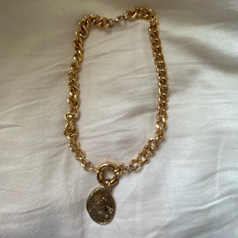 Golden chain necklace